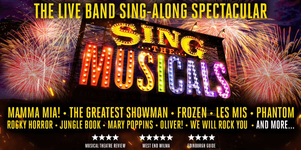 Hero image for homepage featuring Sing The Musicals